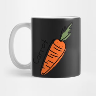 Hand Drawn Carrot Minimal Mug